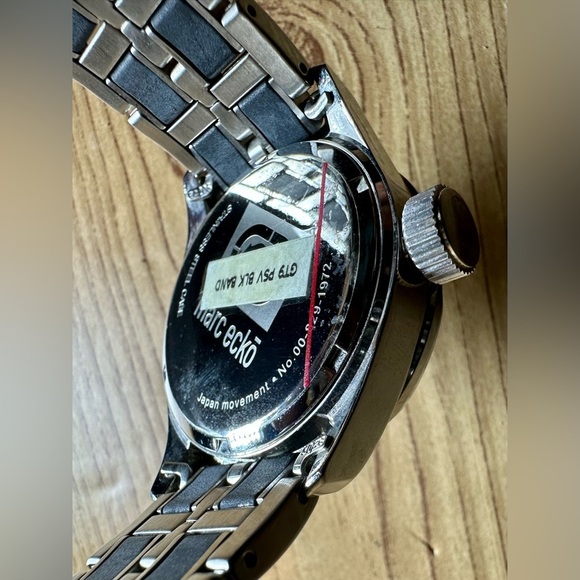 Mark Ecko Designer Watch Silver-Tone No.00-829-1972 Fresh To Depths 50M - Picture 5 of 5